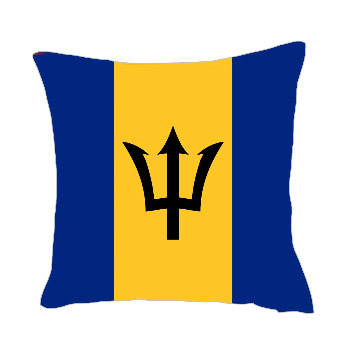 Flag Design Custom Burlap Cushion Democratic Barbados Flag Seat Cushions Pillow for Home Seat Decoration