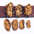 Carved Crystal and Rhinestone Wolf Pendant Beads Classic Style for Women/Unisex/Men