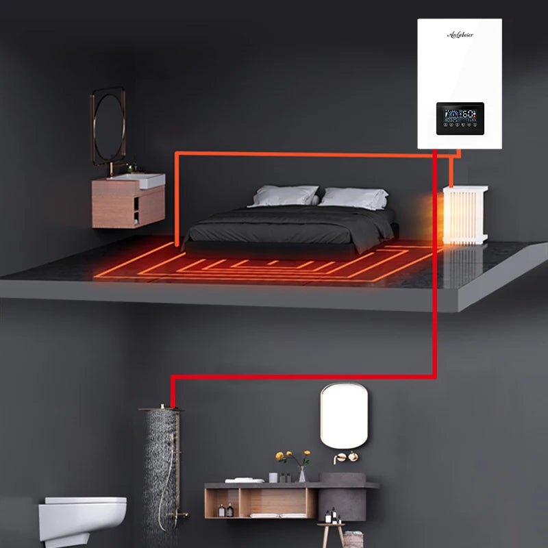Bathing Dual-purpose Household Indoor Heating Artifact Heating Stove in Winter Floor Heating