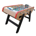 Wholesale Topsports 60-Inch French Style MDF Foosball Table Natural Wood Color 12mm Playfield Customizable for Adults Kids Home