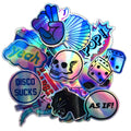 Premium PVC Waterproof Holographic Stickers with UV Printing for Promotional Gifts and Vibrant Touch