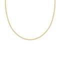 LOZRUNVE 925 Sterling Silver Gold Dainty Curb Chain Necklace