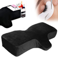 WJ-1050 Modern Super Memory Foam Eyelash Extension Pillow Bamboo Fiber 400TC Ergonomic Curve Anti-Snore 30 Fabric Count Luxury