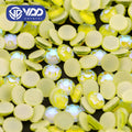 VDD 383 D.H Citrine SS6-SS30 Hot-Fix Glass Rhinestones Crystal Flatback Strass Stones For Clothes Dress DIY Fabric Decoration