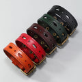 Hight Quality Punk Wide Wrap Genuine Leather Wristband Hollow Adjustable Men Bracelets & Bangles Women Homme Vintage Jewelry