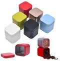 Empty square Metal Easy Open Lid Tin Can Coffee Bean Packaging  Aluminum Cosmetic Jar with Custom Box