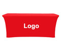 Dye Sublimation Digital Printing 250D Polyester Stretch Spandex Table Cloth Modern Style Promotional All-Season Hanging