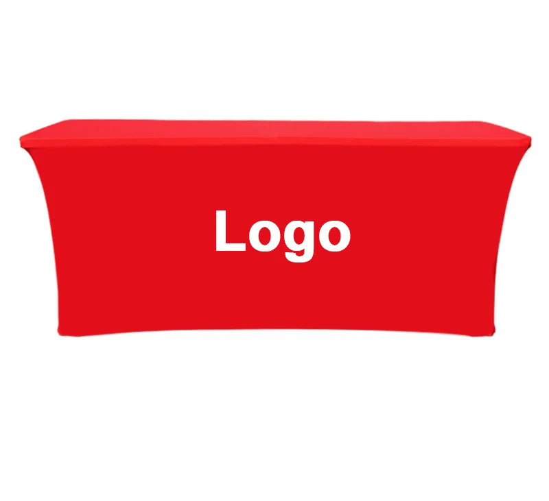 Dye Sublimation Digital Printing 250D Polyester Stretch Spandex Table Cloth Modern Style Promotional All-Season Hanging