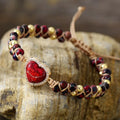 Hot Selling Unisex Gold Gild Metal Beads for Bracelet Luxury Heart Gem Bangle for Anniversaries Lover's Shape Pattern