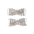 Small 5.5*2.2cm Crystal Rhinestone Connector Metal Bikini Headband & Shoe Garment Decorative Rhinestone Buckles Rings