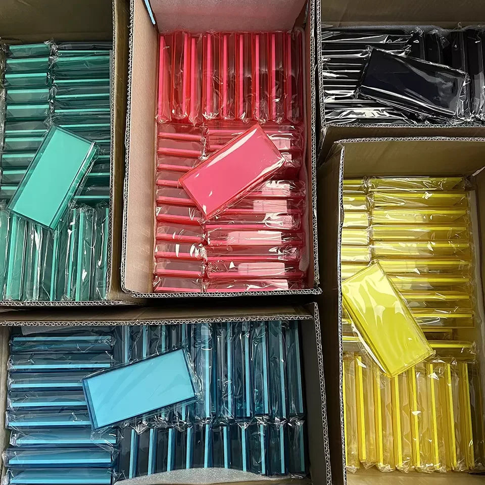 Wholesale Acrylic Lash Palette with Cover Custom logo Lash Tile for Eyelash Extensions Display case Custom Lash Holder with Lid