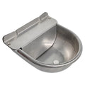 Stainless Steel Dog Bows Automatic Dog Waterer Fountain Bowl With Float Valve and Drainage Hole
