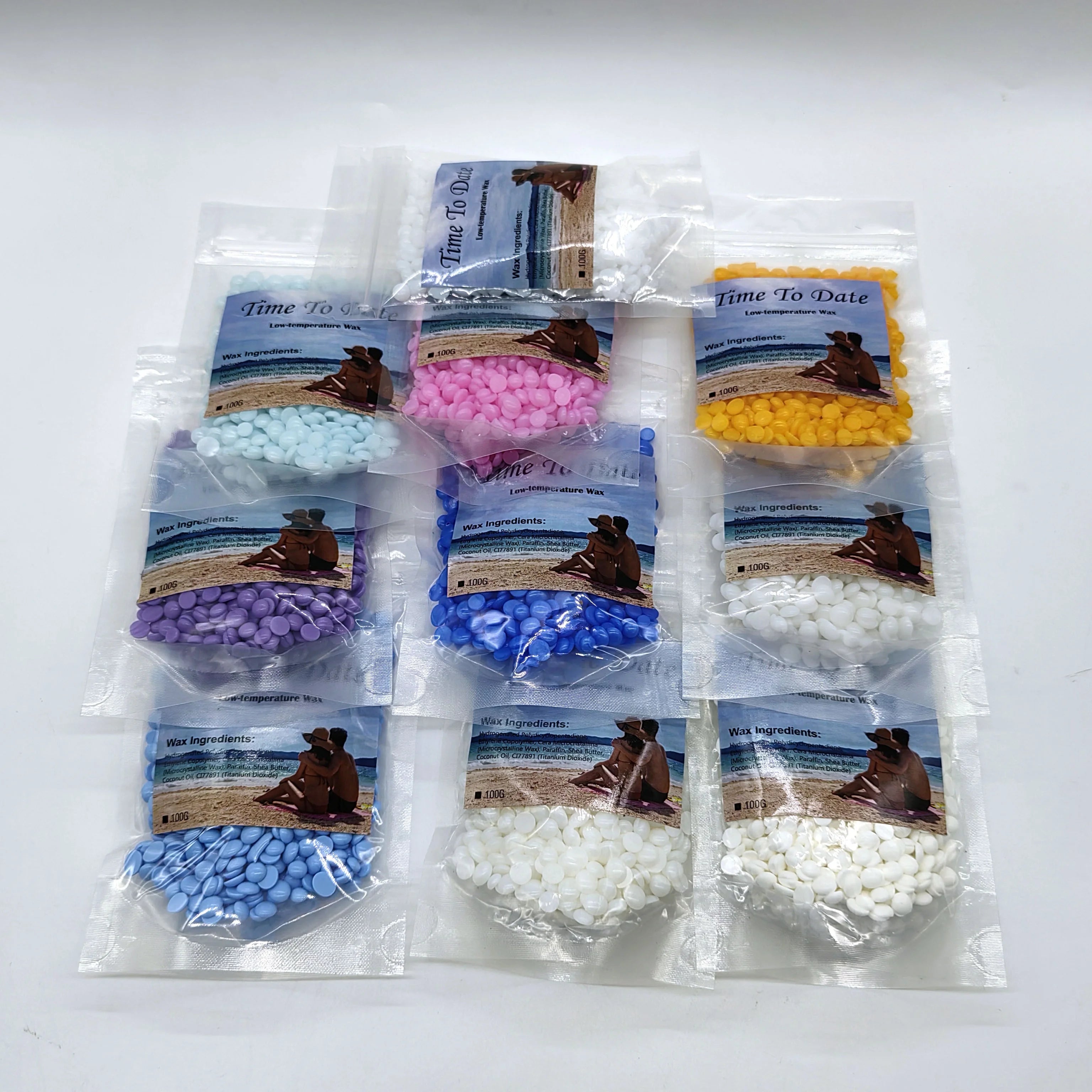 100g Hypoallergenic Wax Bean Rosin Free Hair Removal Hard Wax Beads for Body Waxing Cera Depilatoria