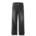 Fashion Designer Men's Stone Wash Made Old Craft Unique Pocket Custom Vibe Style Straight Leg Fitting Jeans Pants for Men