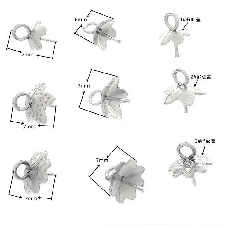 Stainless Steel Jewelry Making DIY Accessories Akoya Natural Pearl GEM Stones Beeswax Amber Pendant Holder Mount Bail