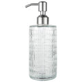 Longan Custom 28 Stainless Steel Shampoo and Liquid Soap Dispenser 420ml Glass Soap Dispenser Bottles Pumps