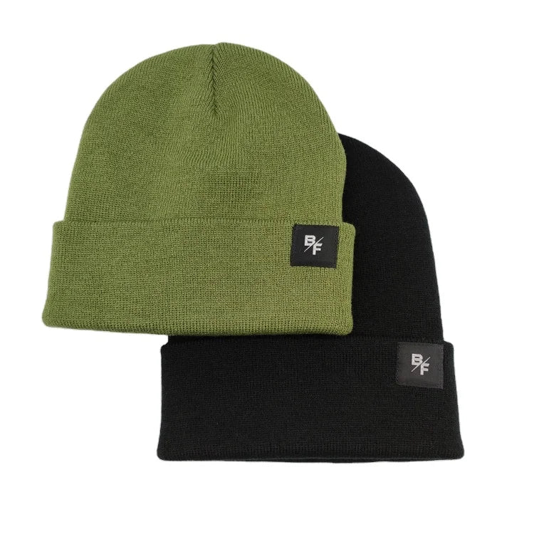 Custom Acrylic Knitted Winter Beanie Hats with Tags
