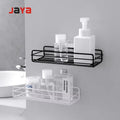 JAYA Shower Shelf  Bathroom Shelving Rack Nail-Free Iron Art Multi-Functional Kitchen Toilet Bathroom Rack Wall Hanging Storage