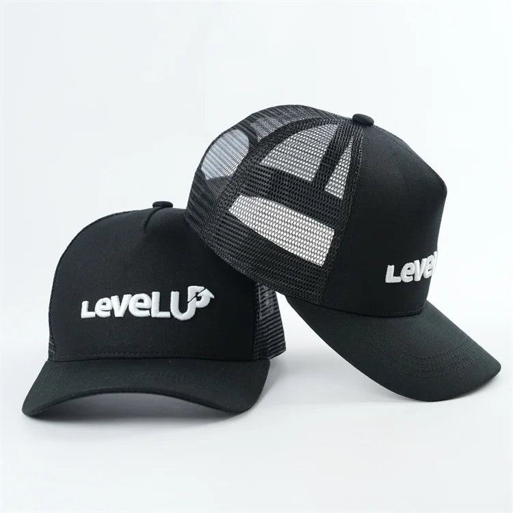 100 Cotton Trucker Hats Embroidery Logo 5 Panel Snap Back Trucker Capbrown Cotton Trucker Hats