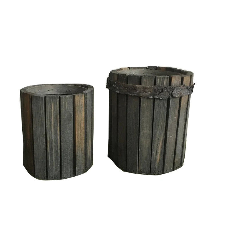 New Design Wooden Flower Pots & Planters for Planting Unique Garden Decor