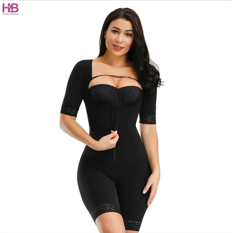 Full Bodyshaper Shapewear Breathable Slimming Bodysuit Butt Lifter Tummy Control Postpartum Post Liposuction
