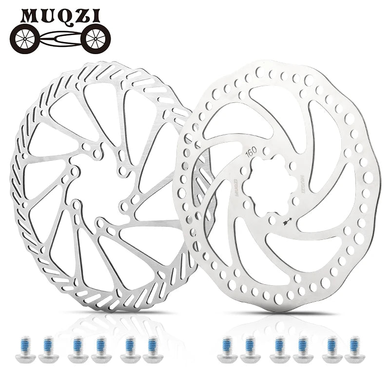 MUQZI 140mm 160mm 180mm Bike Disc Brake Rotor Steel Mountain Road Bicycle Disc Brake Rotor MegaBDM