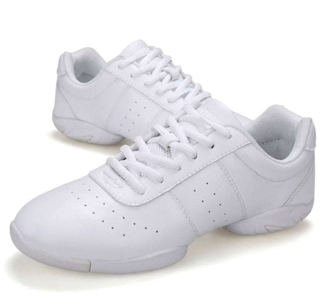 White Kids Tennis Sport Jazz Dance Shoes Modern Gymnastics Sneakers Competitive Calisthenics Line Dancing Shoes Wholesales