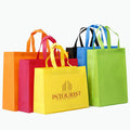 Expedited Eco Customized Non-Woven Hotel Promotion Tote Bag 2 Pcs Striped with Custom Logo Reusable Spot Goods From CN;ZHE