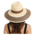 BESTELLA Unisex Color Natural Hand-Woven Panama Sun Hat Floppy Straw Type for Spring Summer Outdoor Vacation Sun Protection