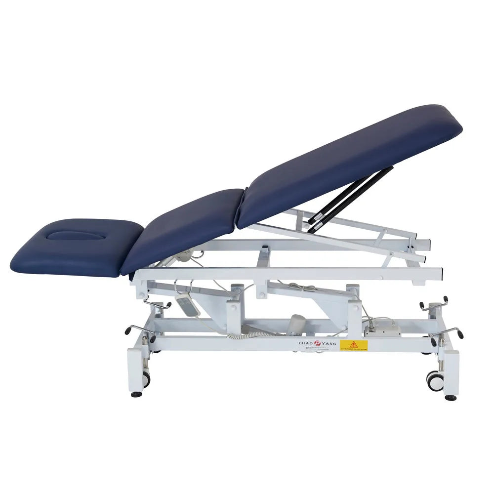 Chaoyang CY-C115 3-Section Electric Physio Treatment Table with 2 Motors Metal Frame Modern Design for Hotel & Bedroom Use