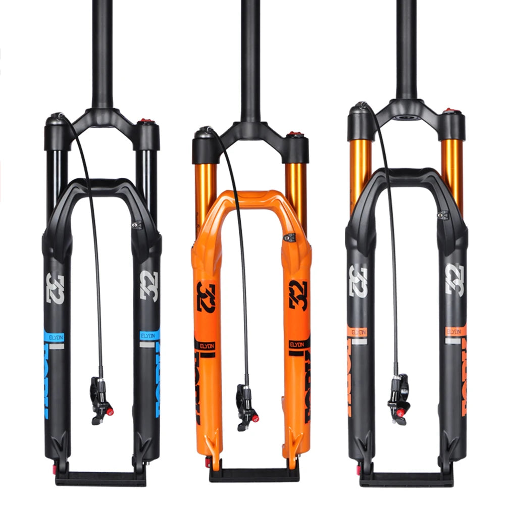 MTB Bicycle Fork Magnesium Alloy Air Suspension 26 27.5 29 Inch Bike Fork Lockout for Cycling Accessories