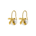 925 Silver Cheap Fashion Zircon Earrings for Women Round Drop Pearl Bow Knot 18k Gold Plated Hoop Earrings Ear Hook Jewelry