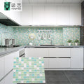 Kitchen Wall Tile Sticker Backsplash Wallpaper Stickers Aluminum Peel and Stick Wall Paper Mable Wallpaper Kitchen