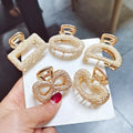 New Fashion Geometric Hair Claw for Women Girls Clamps Hair Crab Metal Hair Clip Accessories Headwear