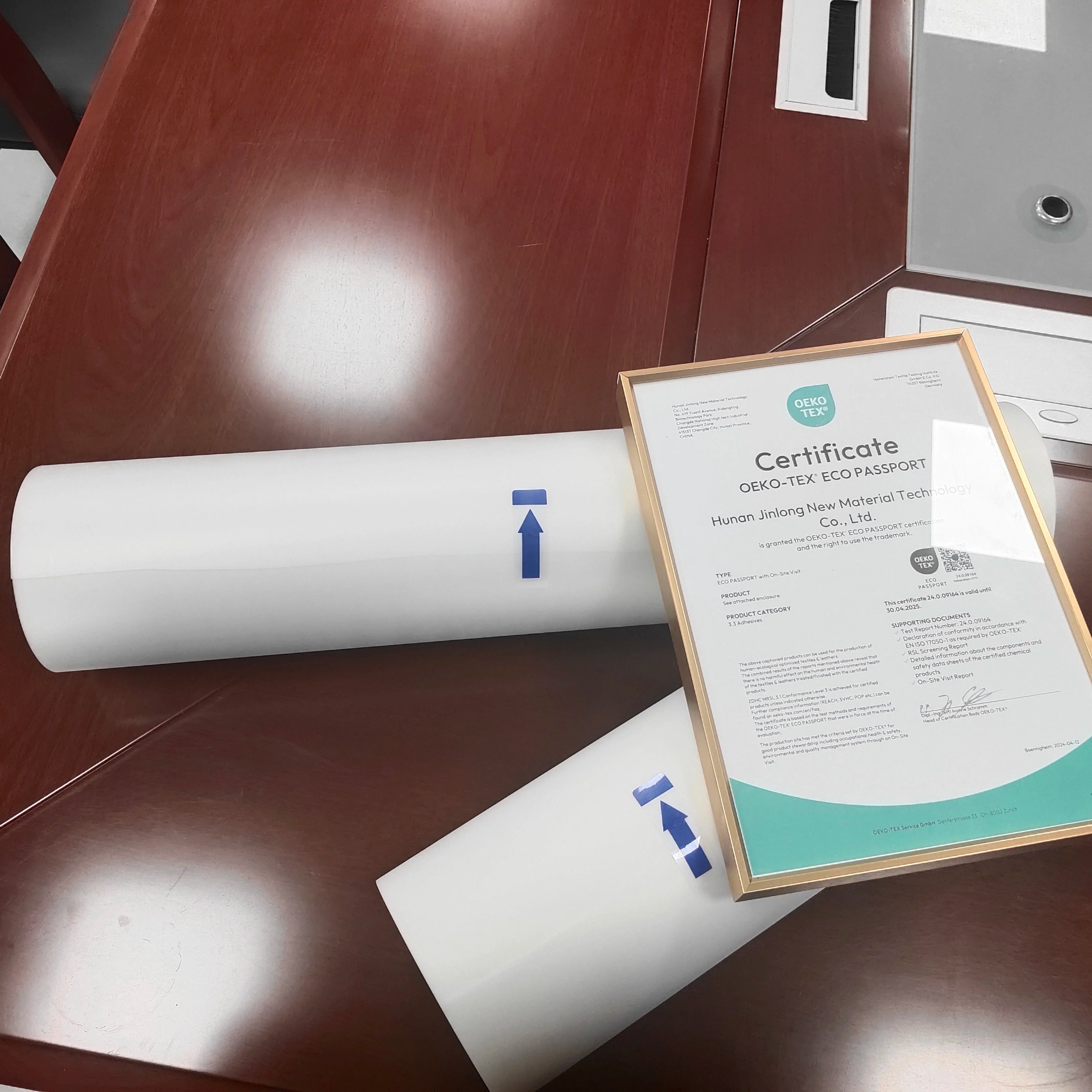 Jinlong Double Side DTF Pet Film 30cm 33cm 60cm Dtf Printer Transfer Hot Peel Transfer Film for Clothing Heat Transfer Printing