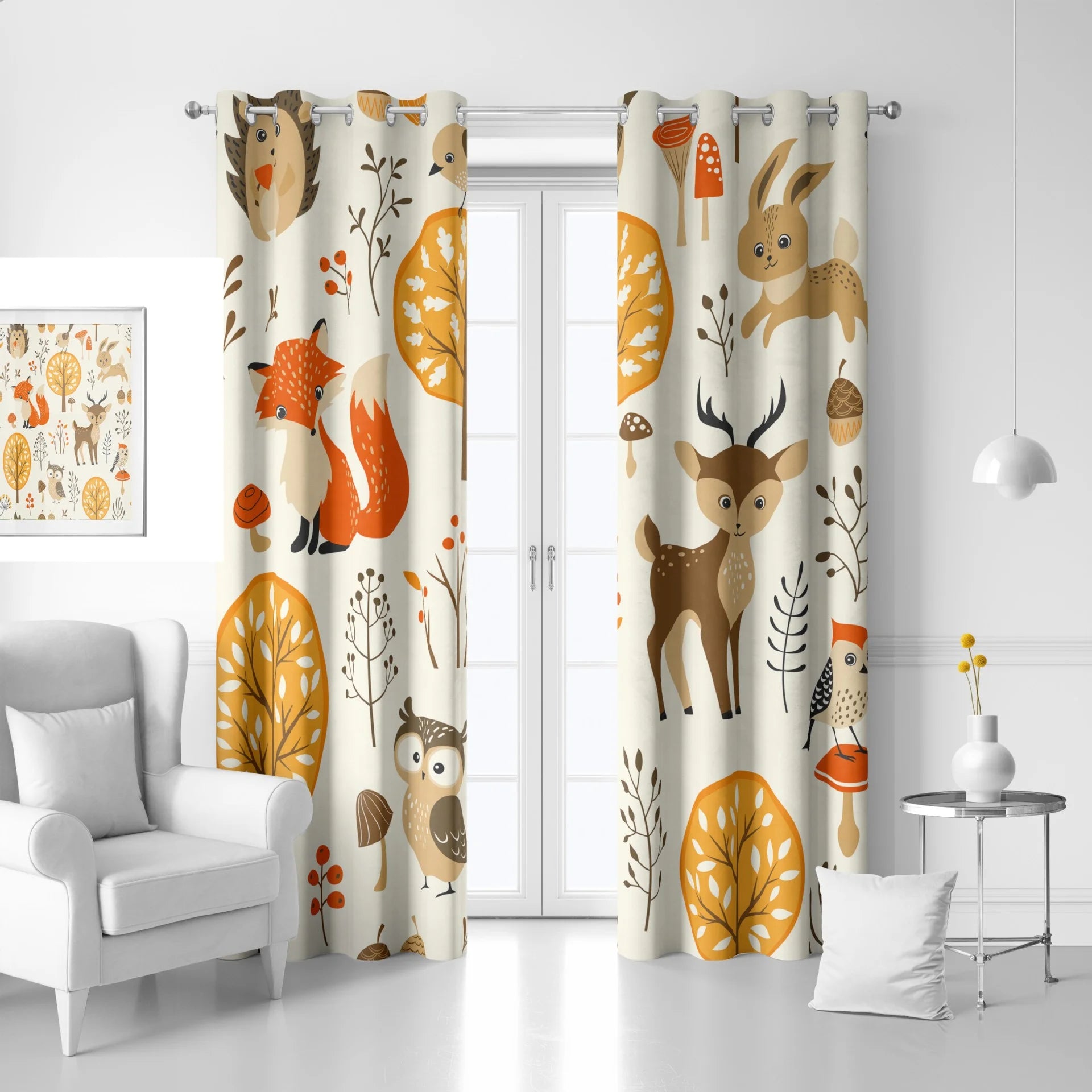 Custom Cartoon Printed Polyester Blackout Window Curtains for Kids Bedroom 90-Day Window Pattern Kids' Bedroom Valances