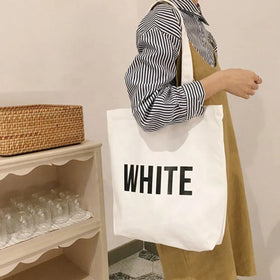 Factory Sale Eco-Friendly Recyclable Reusable Large Capacity Cotton Canvas Grocery Shopping Bags with Custom Logo Print