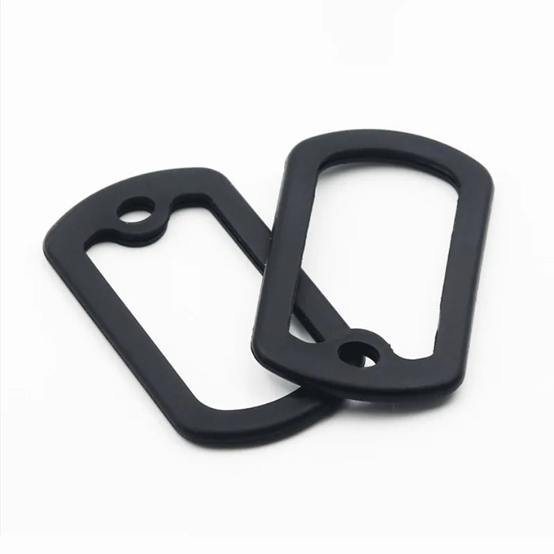 Dog Tag Silicone Silencer Black Military Dog Tags Silencers for Authentic Military Id Tags Rubbers to Reduce Noise and Protect