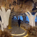 Q186 2025 Wedding Decoration Light Iron Banana Tree Road Lead Hotel Wedding Hall Stage Light Background Decoration