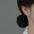 925 Sterling Silver Gold Plated CZ Clip on Earrings Fashion Non Piercing Ear Cuff With Tassel Chain Jewelry for Women
