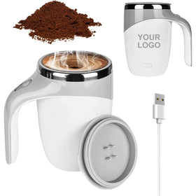 Portable Electric Stainless Steel Automatic Self Coffee Stirring Mug Mixing Cup