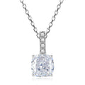 Fashion 925 Sterling Silver Necklace Jewelry CZ Zircon Pendant Necklaces for Women