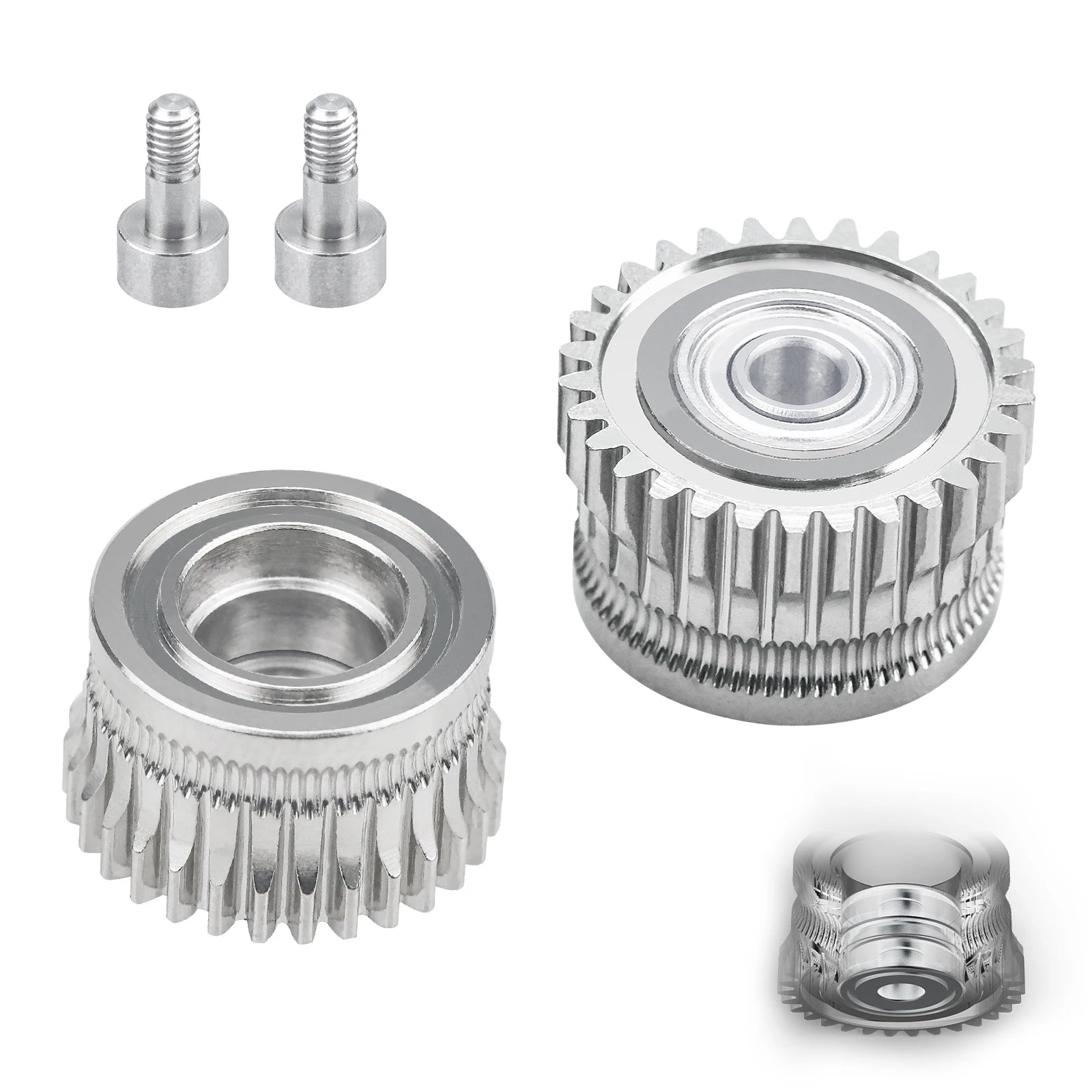 K1 Extruder Gear Nickel-Plated Alloy Gears Compatible with K1/K1C/K1 Max/Ender 3 V3 and Ender 3 V3 Plus 3D Printers