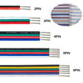 18AWG 20AWG 22AWG 2pin 3pin 4pin 5pin 6pin Extension Cable Wire 5050 2835 WS2812B LED Strip Lights Tinned Copper Wire Accessory
