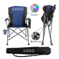 Portable Foldable Durable Outdoor Camping Chair with Iron Frame and Oxford Cloth-Modern Design for Beach Park Hotels & Travel