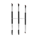 Packaging Custom Logo Double Ended Brow Styling Lamination Micro Brushes Private Label Angled Eye Brow Brush for Eye Brows