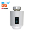Smart Thermostatic Radiator Valve Ultra-Low Power OLED Screen Tuya Weekly Programming ZigBee Thermostat Apartment Use Rti-Tek