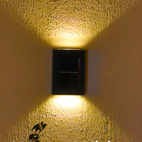 Solar Wall Lamp Outdoor Decoration Garden Household Wall Hanging Light Waterproof up and Down Luminous Decorative Wall Light
