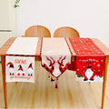 Factory Price Christmas Table Flag 180x35cm Snowflake Tablecloth Xmas Coffee Table Decoration Placemat