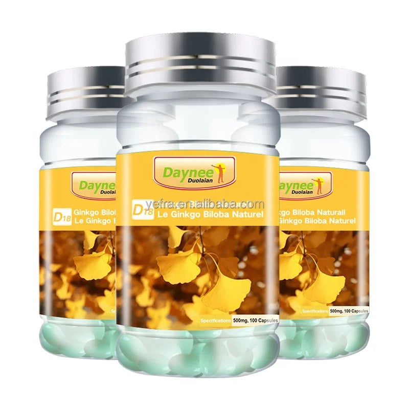 Hot Selling Panax Ginseng Ginkgo Biloba Extract Capsules for Beauty Herbal Supplements